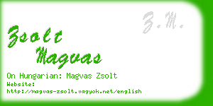 zsolt magvas business card